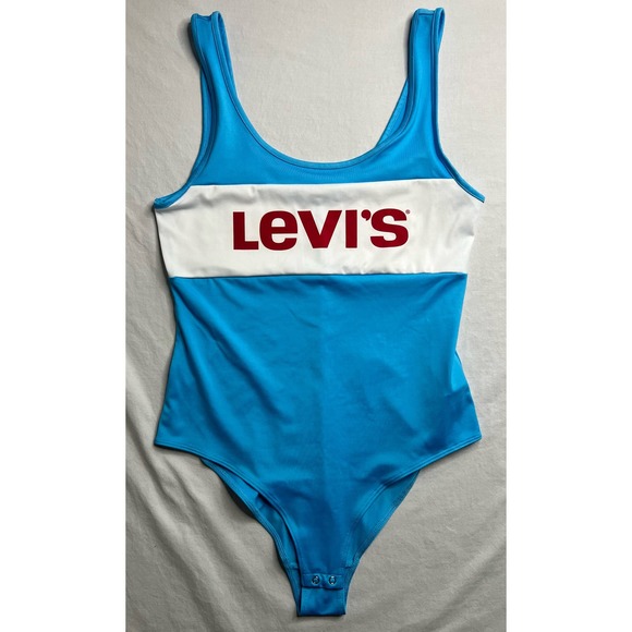 Levi’s Body Suit Red White Blue Color Block Small‎ Logo - Picture 3 of 8